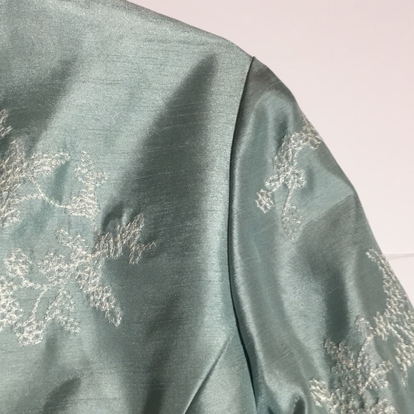 JESSICA HOWARD Embroidered Mandarin Style Silk-Look Evening Special Occasion - Picture 7 of 15